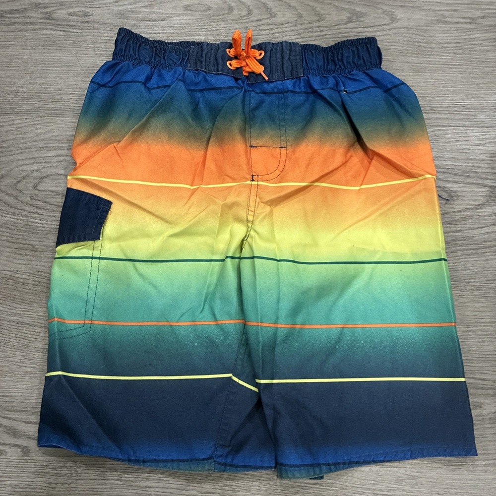 Boys Liquid Wave Swimming Swim Shorts Trunks Size L
